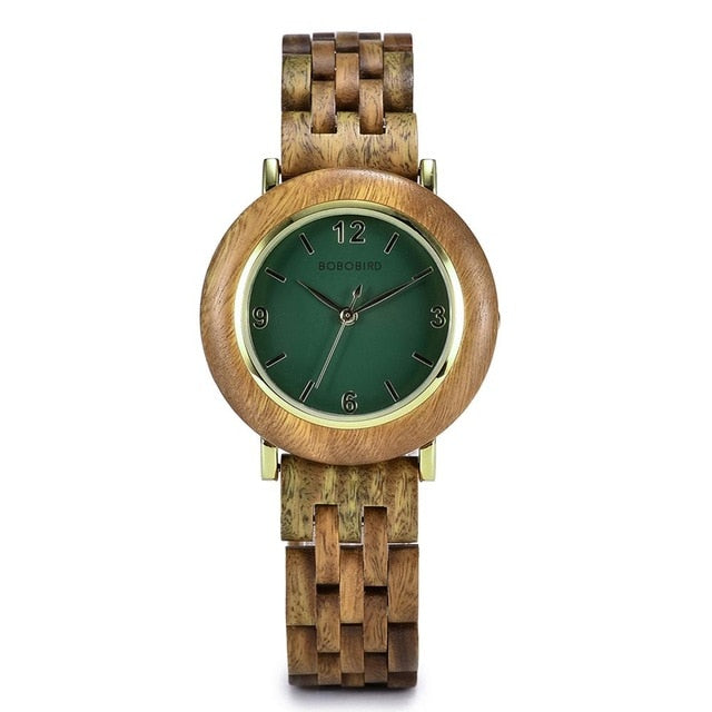 Light Wood Women Wrist Watch