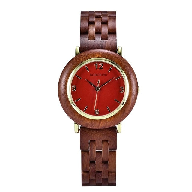 Light Wood Women Wrist Watch