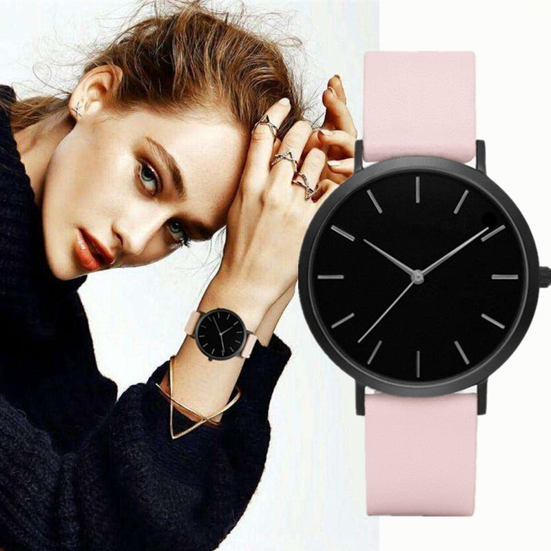 Casual Fashion Leather Ladies Watch