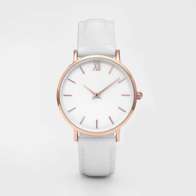 Casual Fashion Leather Ladies Watch